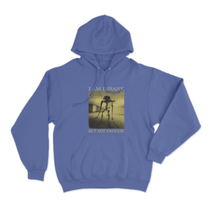 Backrooms Creature Encounter Unisex Hoodie Blue