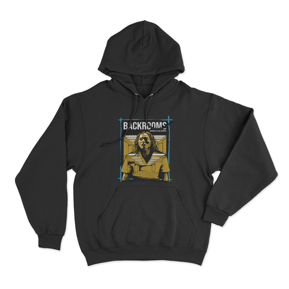 Backrooms Exposed To The Infinite Unisex Hoodie Black Backrooms Exposed To The Infinite Unisex Hoodie Black