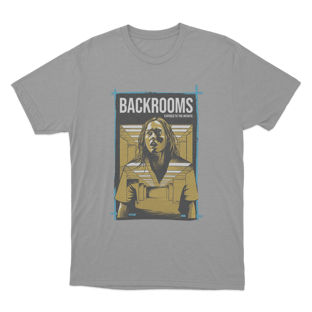 Backrooms Exposed To The Infinite Unisex T Shirt Grey Backrooms Exposed To The Infinite Unisex T Shirt Grey