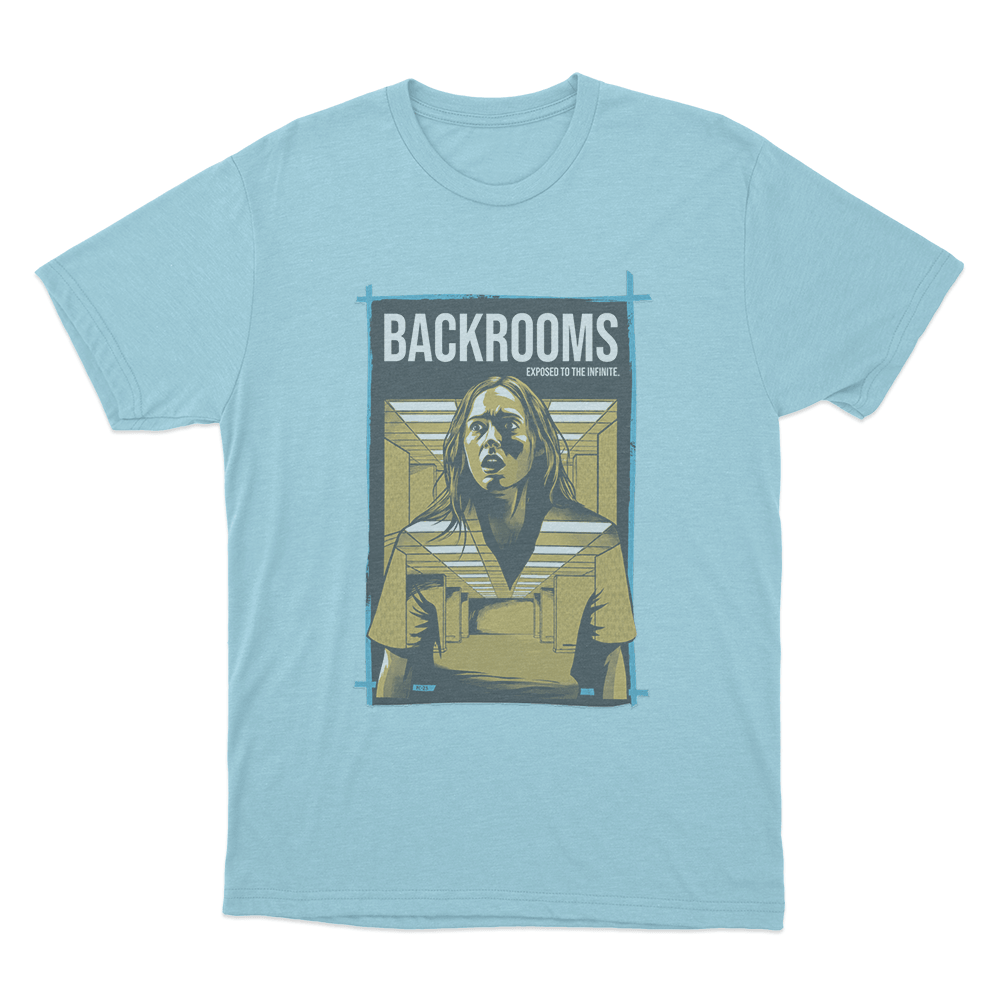 Backrooms Exposed To The Infinite Unisex T Shirt Sky Blue Backrooms Exposed To The Infinite Unisex T Shirt Sky Blue