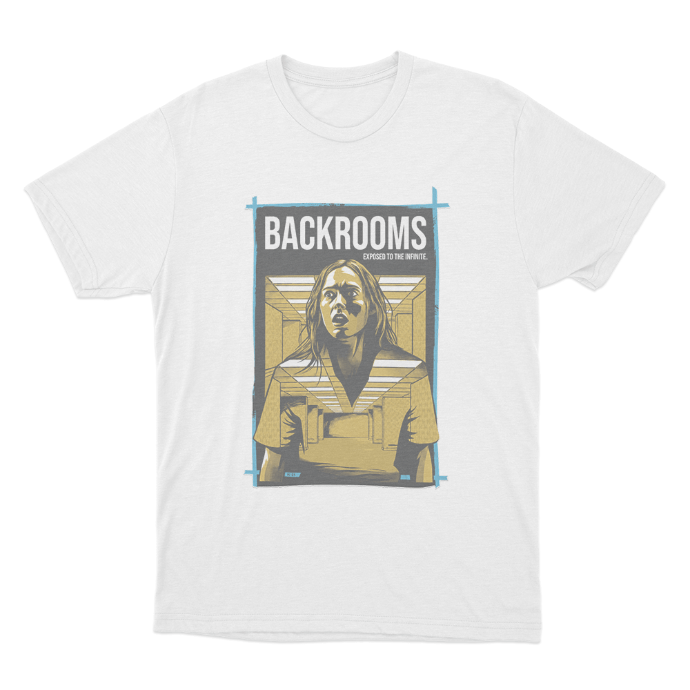Backrooms Exposed To The Infinite Unisex T Shirt White Backrooms Exposed To The Infinite Unisex T Shirt White