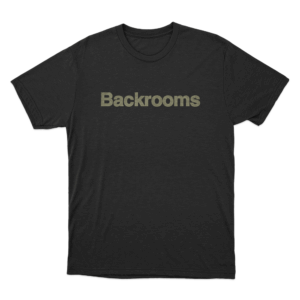 Backrooms Vintage Text Unisex T Shirt Black