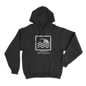 Level 37 The Poolrooms Unisex Hoodie Black