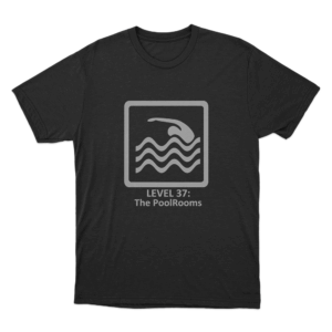 Level 37 The Poolrooms Unisex T Shirt Black